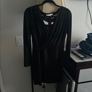 Express Black Long Sleeve Dress